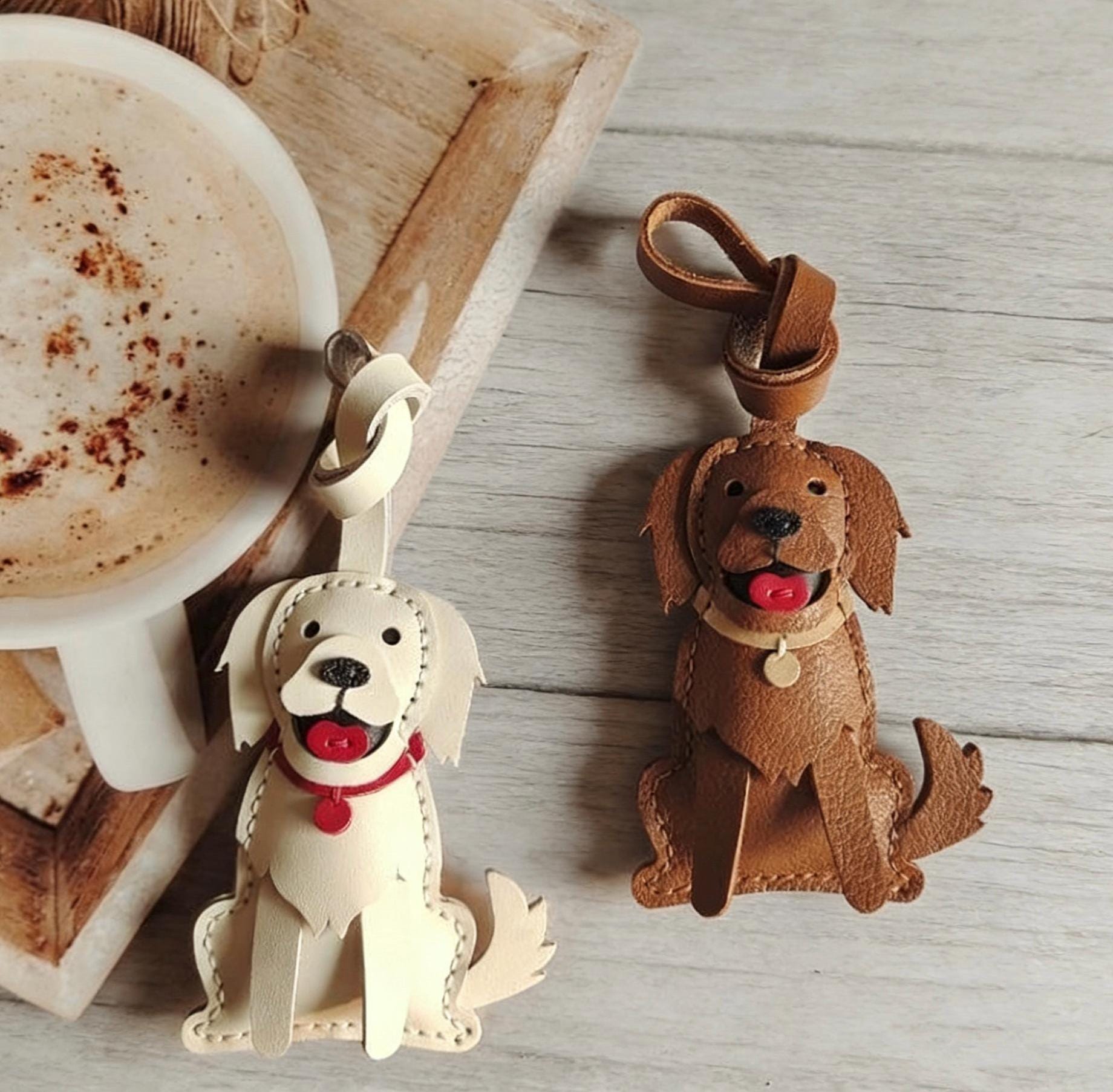 Custom Pet Portrait Leather Charms: A Meaningful Gift for Every Pet Lover