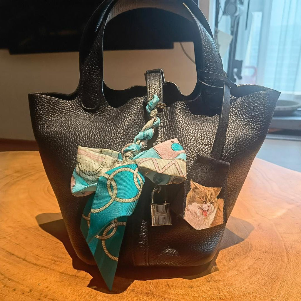 Hand-painted Leather Pet Portrait Bag Charm: Custom Dog/cat Memorial, Mother's Day Gift For Mom