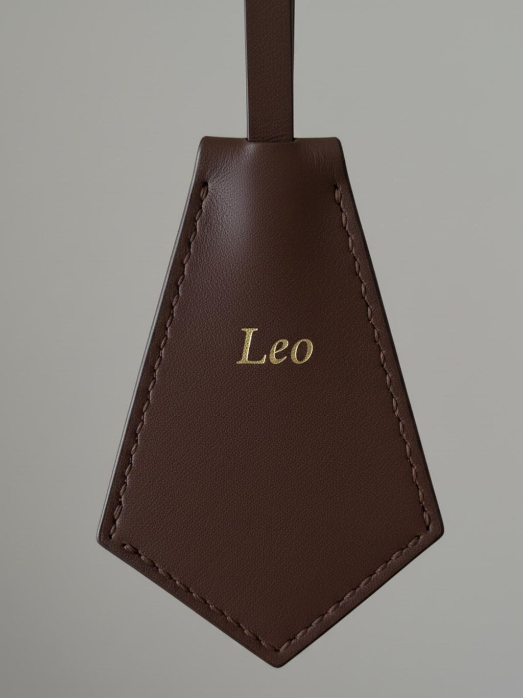Hand-painted Leather Pet Portrait Bag Charm – Personalized Keychain Gift